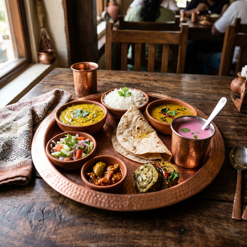Special Veg Maharashtrian Thali